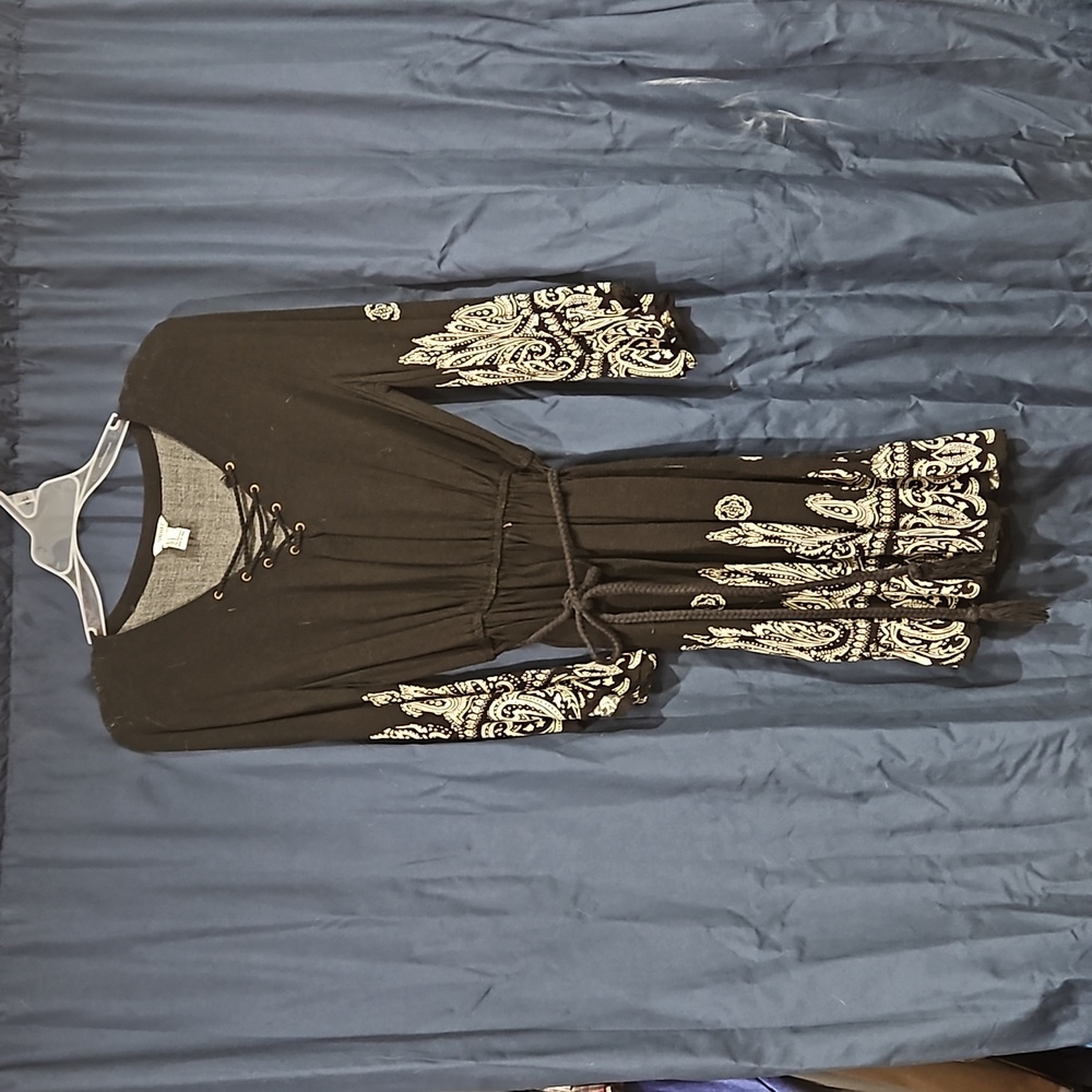 Tunic Dress with Paisley Pattern, Size S